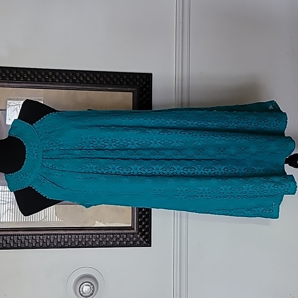 Fifth and Park Women's Lace Sleeveless Dress Sz L